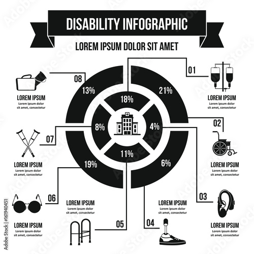 Invalid infographic concept, simple style