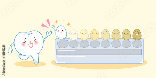 tooth with tooth color palette