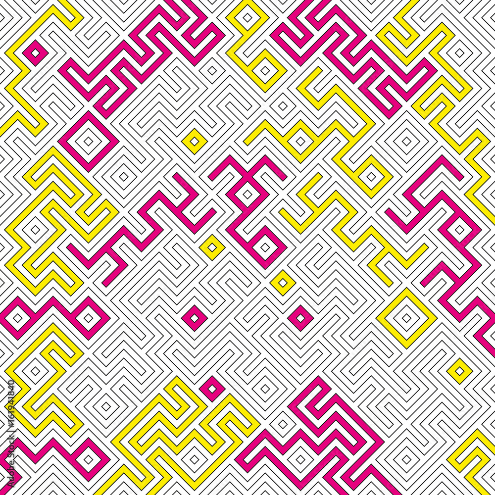 Background Spiral square texture geometric pattern Vector illustration
