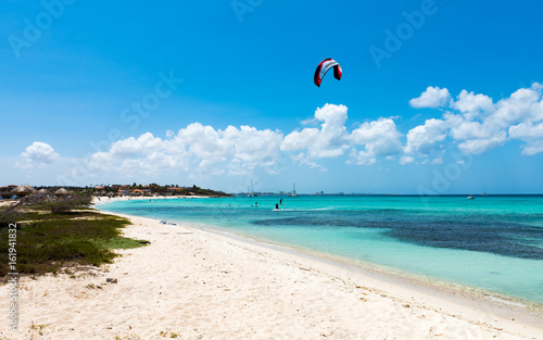 Aruba-  Kite surfing Arashi Beach photo