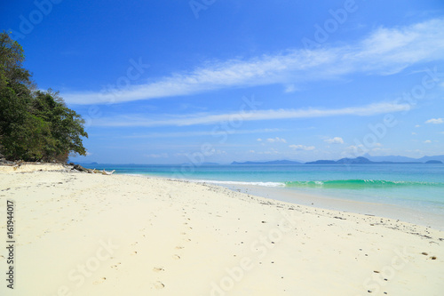 sea beach blue sky at Ranong, Thailand