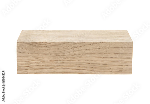 Wooden bar on a white background