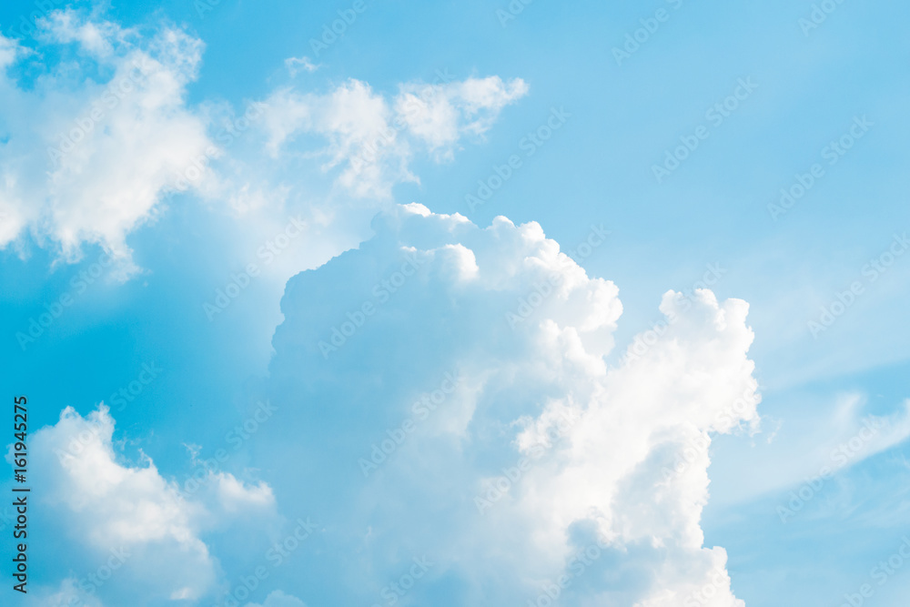 Blue background with some clouds. A refreshing day Blue background with some clouds. A refreshing day