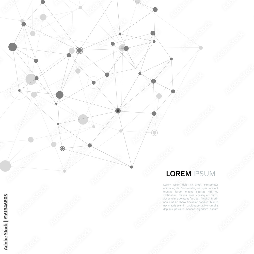 Modern vector design with elements of molecular bonds Modern vector design with elements of molecular bonds