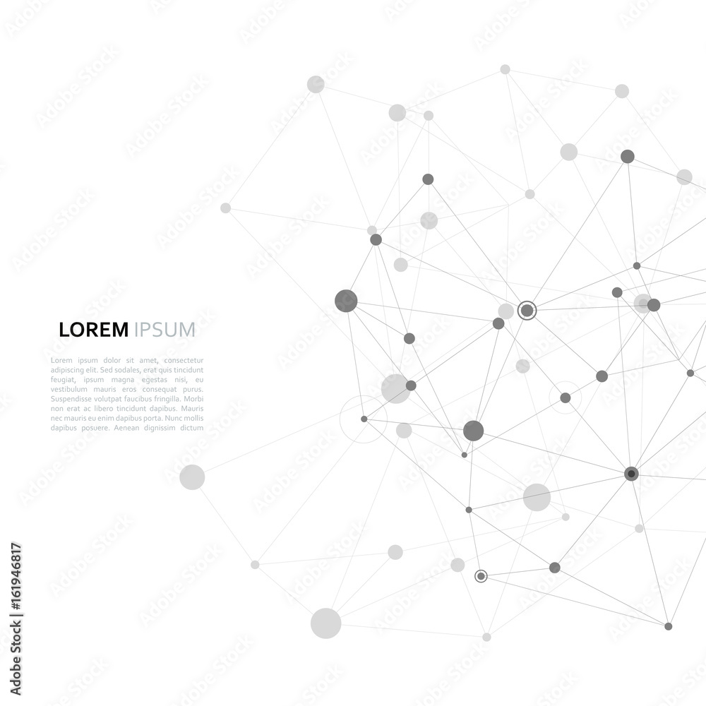 Modern vector design with elements of molecular bonds Modern vector design with elements of molecular bonds