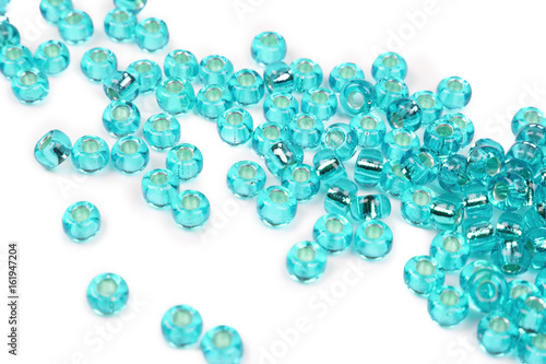 Colored seed beads