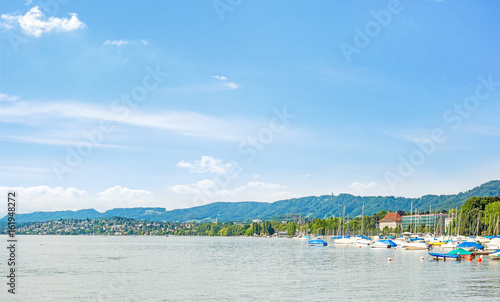 Lake Zurich panorama photo