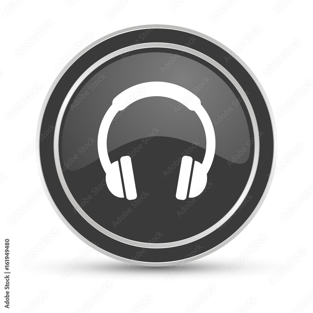 Schwarzer Button - Headset Schwarzer Button - Headset