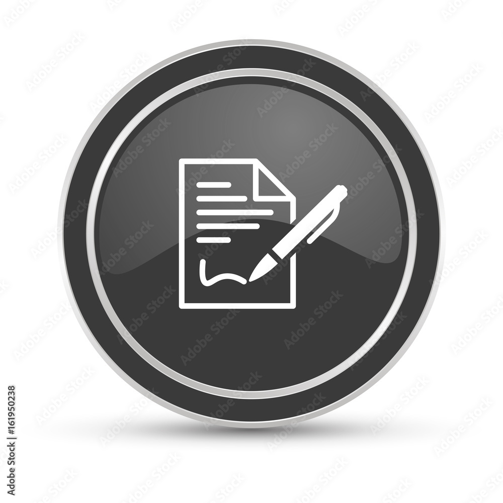 Schwarzer Button - Vertrag