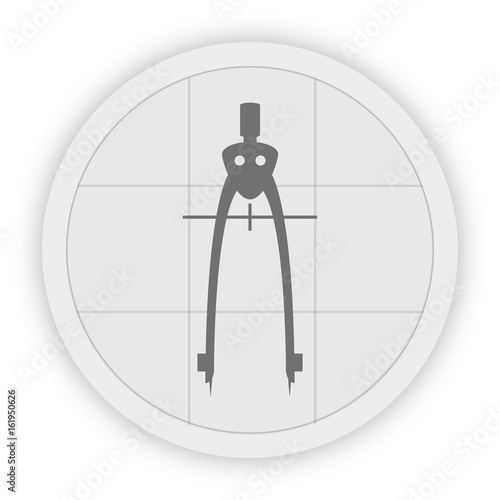 Icon Schaltfläche - Zirkel