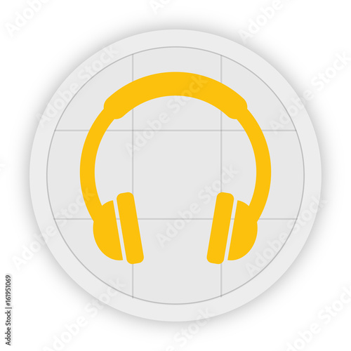 Icon Schaltfläche - Kopfhörer