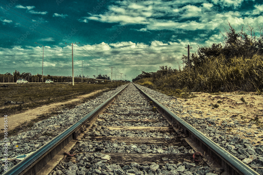 Obraz premium Train road