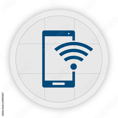 Icon Schaltfläche - Handy Wlan