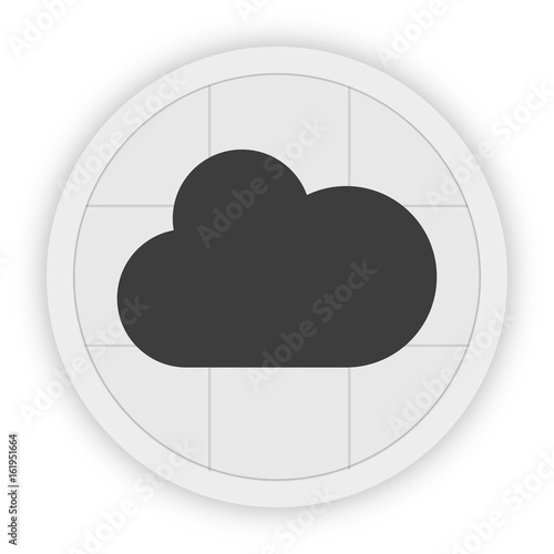 Icon Schaltfläche - Wolke - Cloud-Speicher