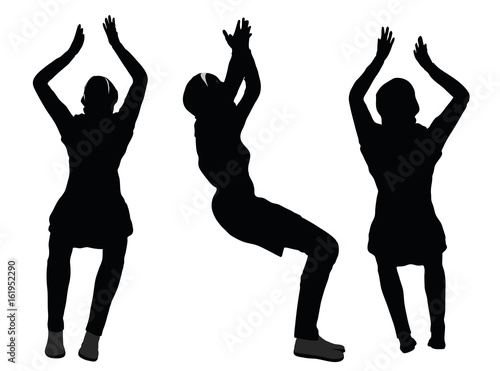 Muslim woman silhouette in pray pose