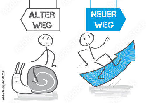 neuer weg - alter alter weg