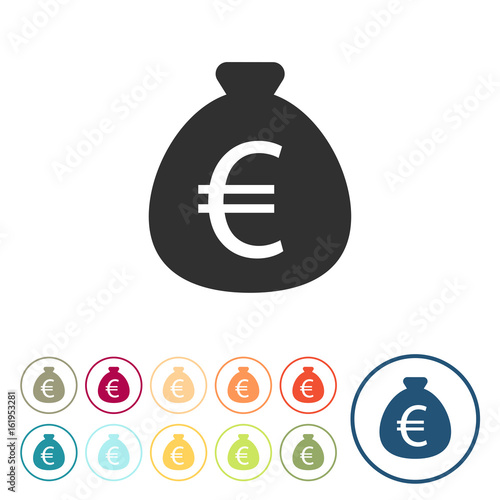 Runde Schaltflächen - Geld - Euro
