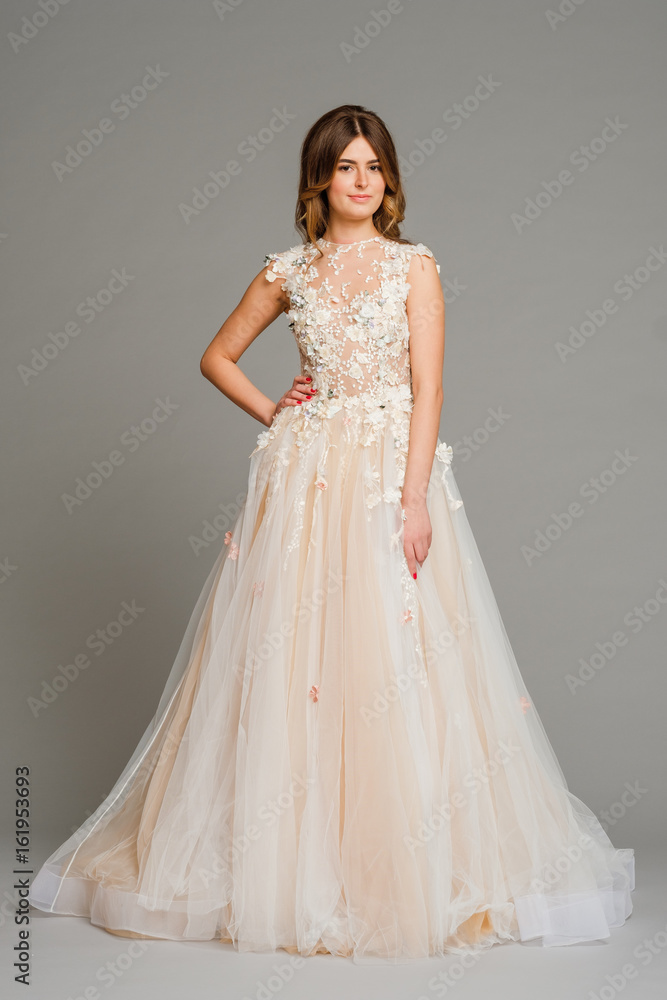 beautiful young bride in white wedding dress beautiful young bride in white wedding dress