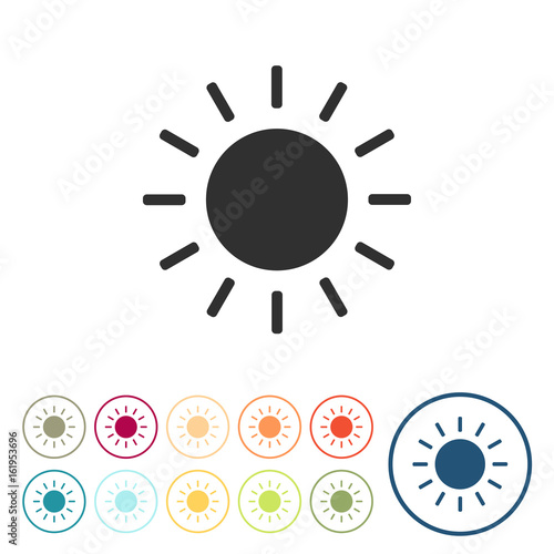 Runde Schaltflächen - Sonne - Sommer