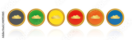 Wolke - Goldene Buttons