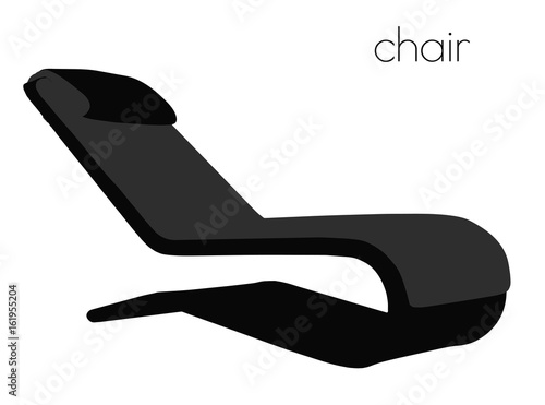 chair silhouette on white background