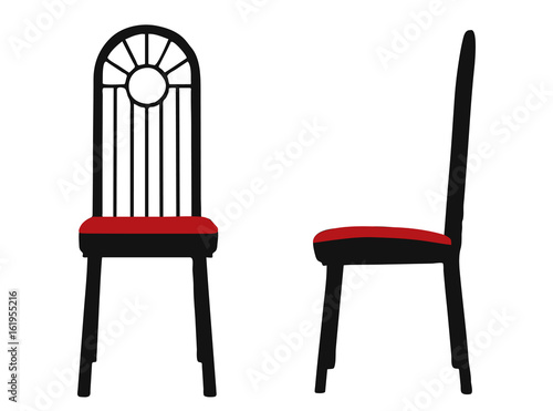 chair silhouette on white background