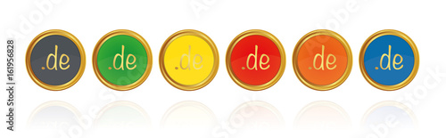 DE - Webadresse - Goldene Buttons
