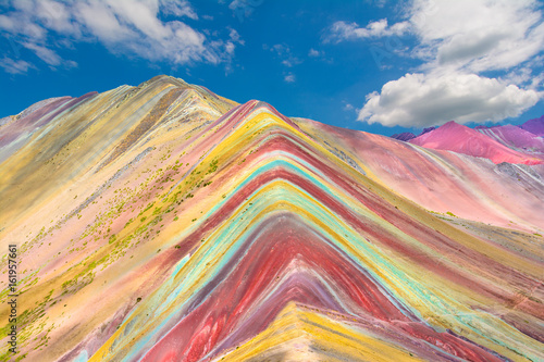 Vinicunca or Rainbow Mountain,Pitumarca, Peru photo