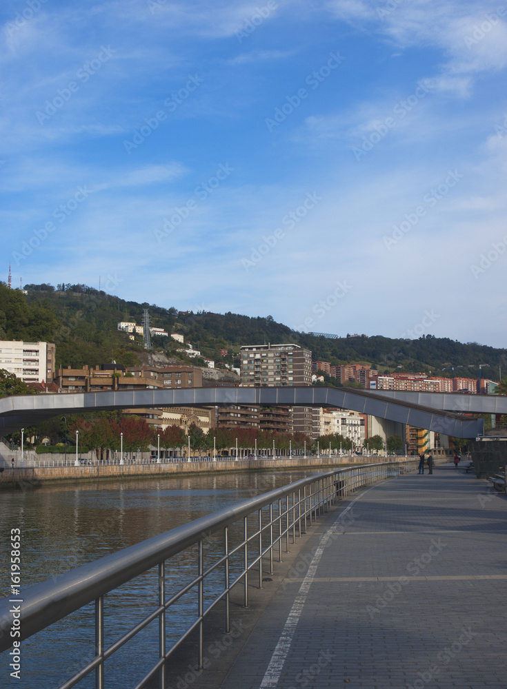 Pasarela Pedro Arrupe. Ría de Nervión / Catwalk Pedro Arrupe. Ría de Nervión. Bilbao. Vizcaya