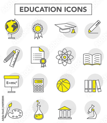 Education icons photo