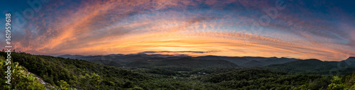 Evening Panorama From Flat Rock Overlook