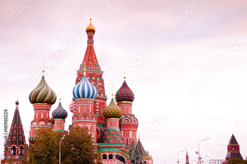 Saint Basil's Cathedral in the evening