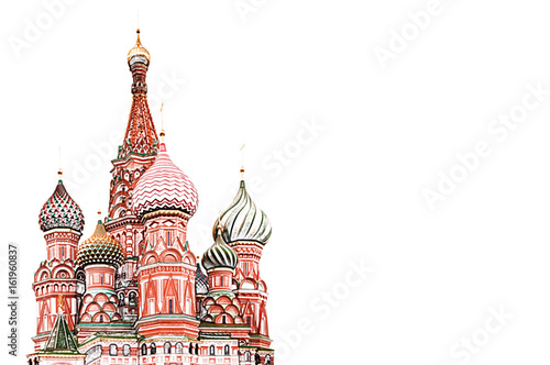 Saint Basil's Cathedral illustration - Color Pencil