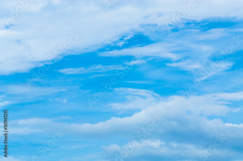 Air clouds in the blue sky.