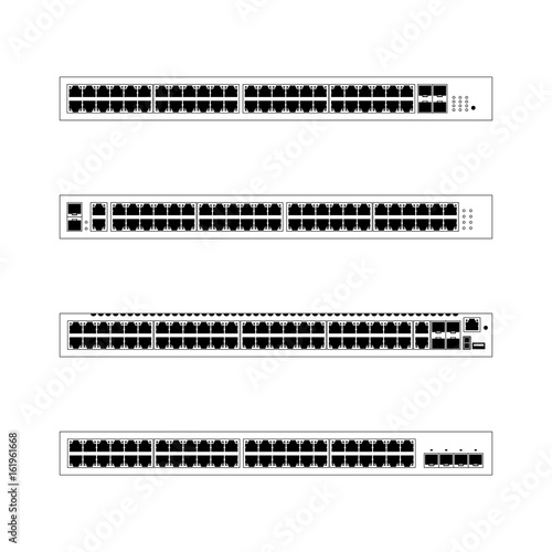 Front panel 48 ports networking ethernet switches