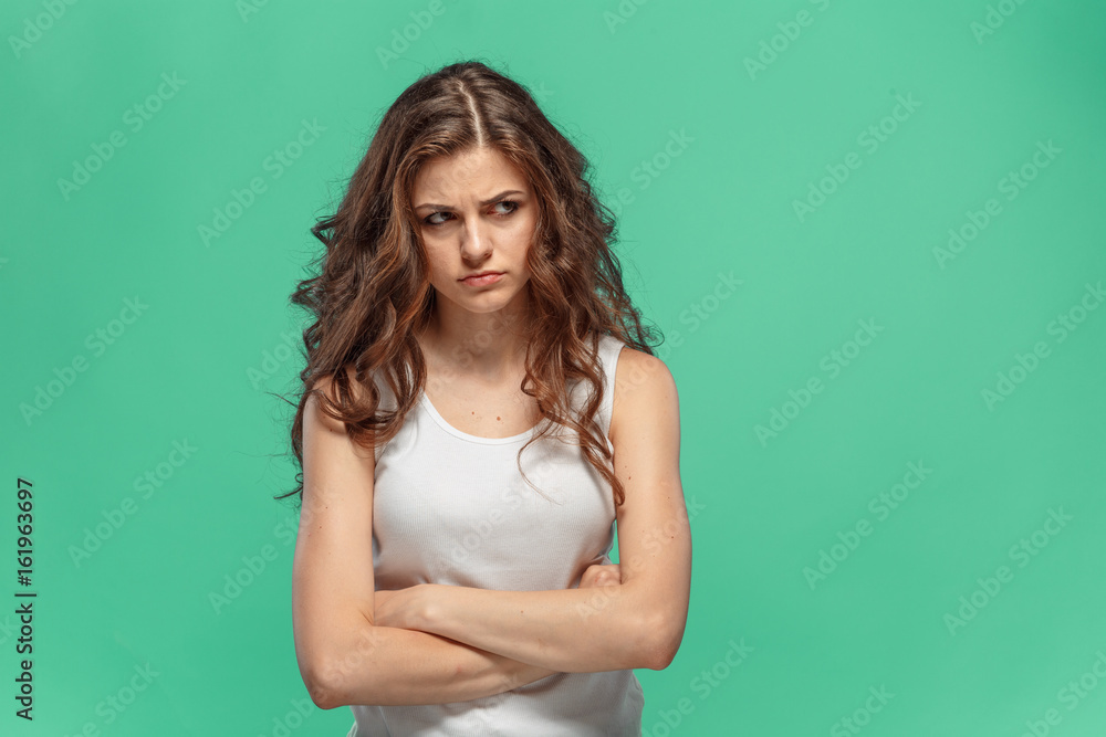The portrait of disaffected woman The portrait of disaffected woman
