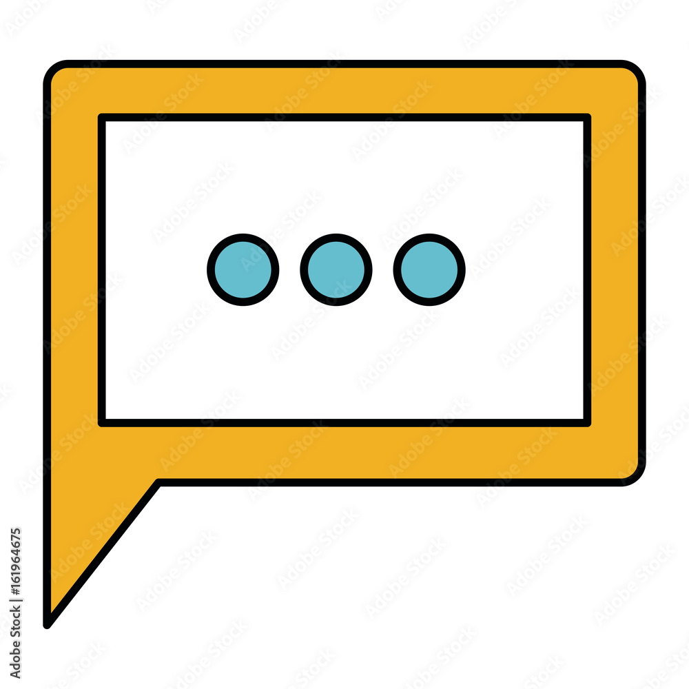 color sections silhouette of square dialogue in closeup vector illustration color sections silhouette of square dialogue in closeup vector illustration