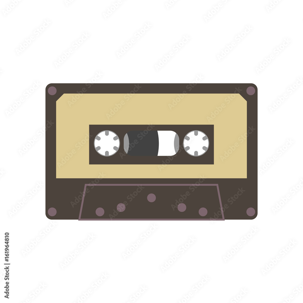 Audio cassette tape vector illustration