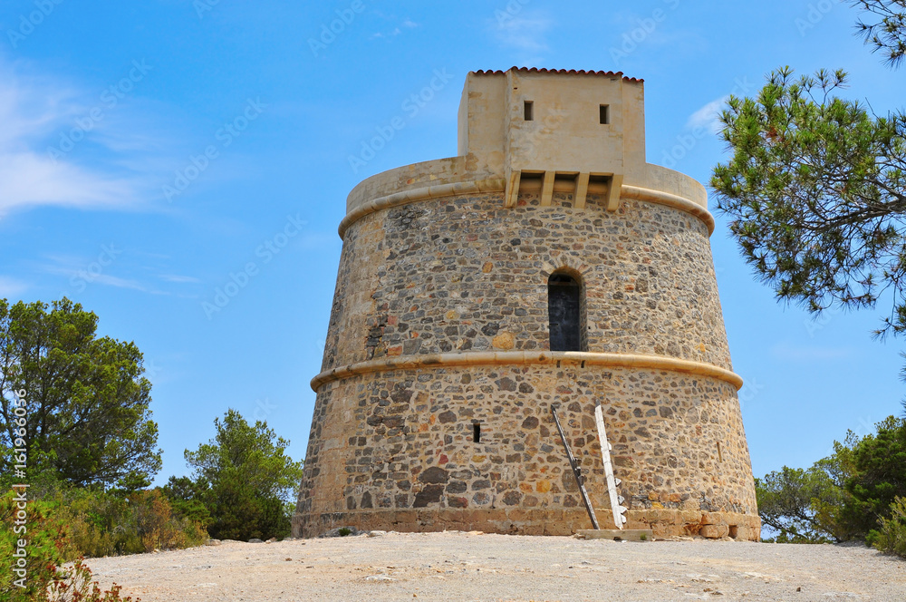 Torre de Campanitx tower in Ibiza Town, Spain