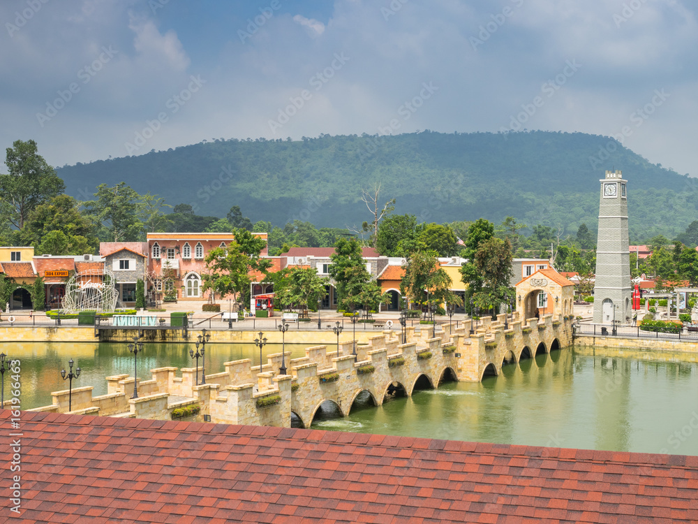 The verona place, Italian village public travel place in Thailand