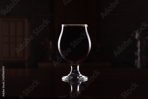 Canvas Print Imperial Stout Beer in Goblet