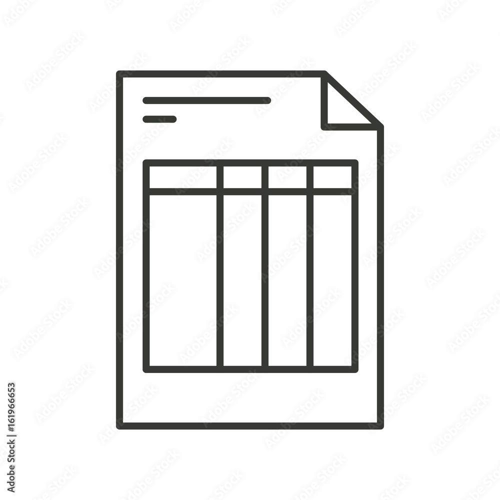monochrome silhouette of invoice form vector illustration monochrome silhouette of invoice form vector illustration