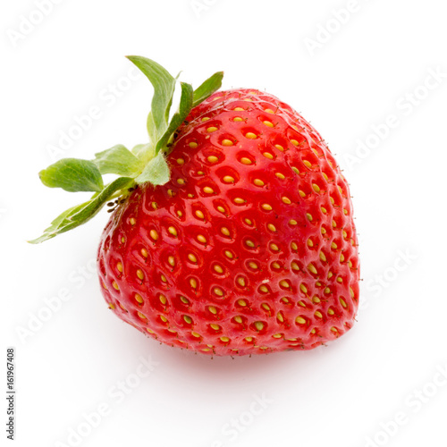 Strawberry isolated on white background. Fresh berry.