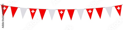 Banner. Garlands, pennants, Switzerland