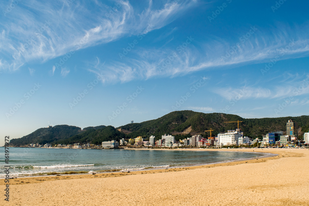 Obraz premium 부산 송정해수욕장