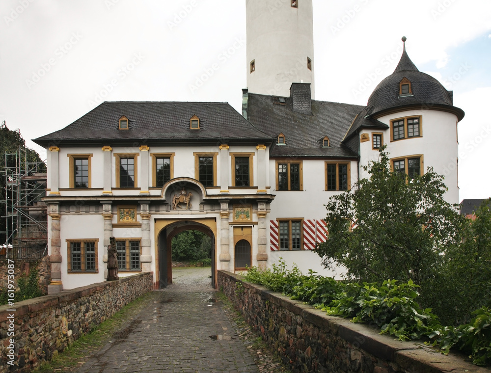 Altes Schlossat (Old castle) in Hochst (district of Frankfurt am Main). Germany