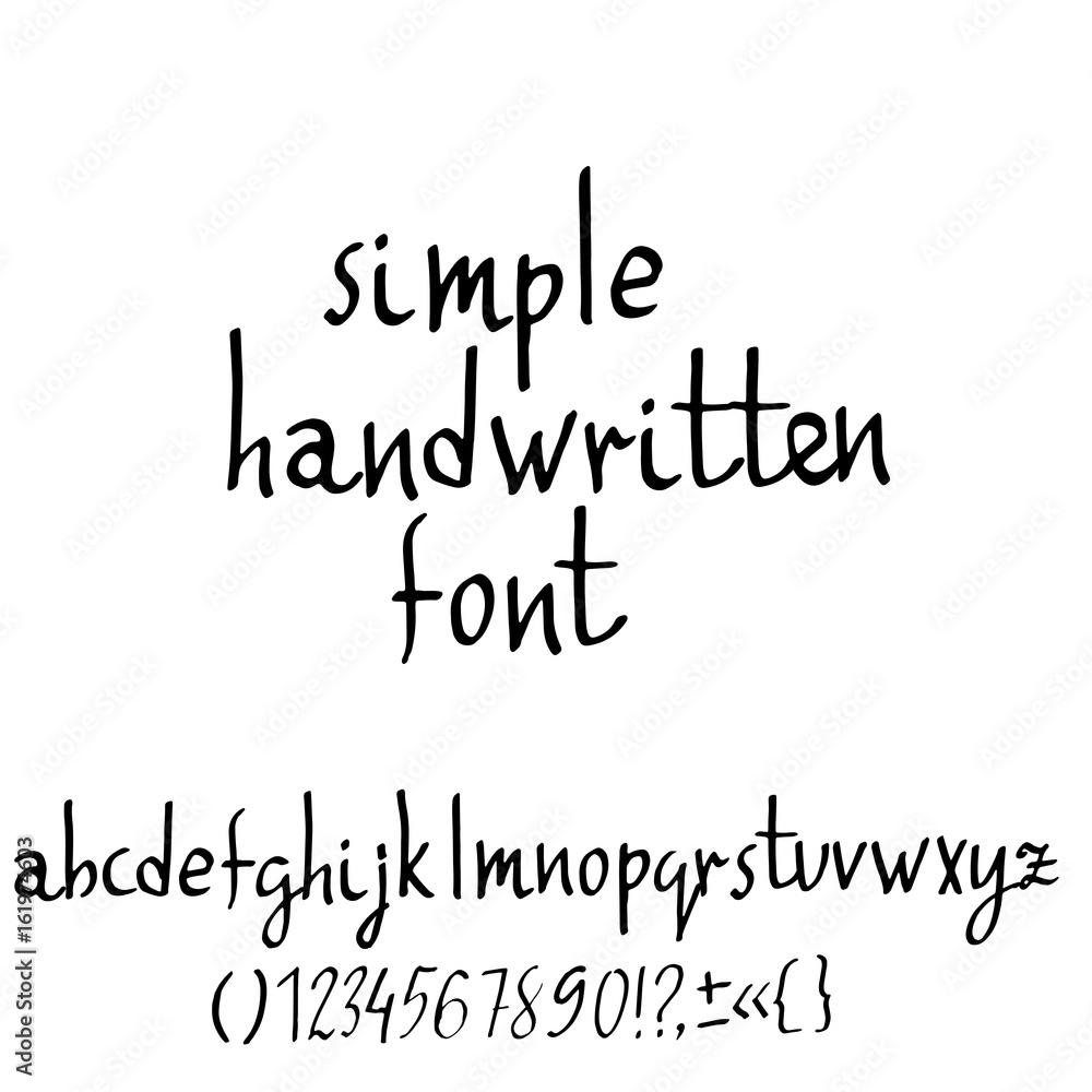 Hand drawn dry brush font. Modern brush lettering. Grunge style alphabet. Vector illustration. Hand drawn dry brush font. Modern brush lettering. Grunge style alphabet. Vector illustration.