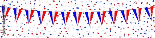 Banner. Garlands, pennants, confetti, France (1)