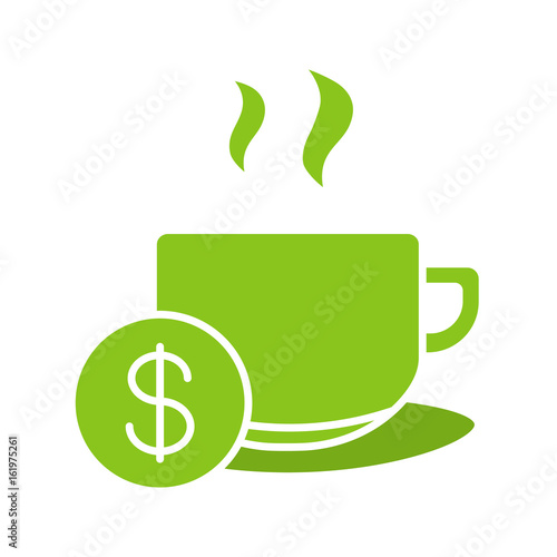 Buy cup of tea glyph color icon