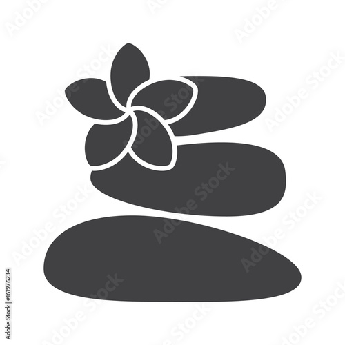 Stones for massage glyph icon